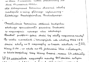 Kronika szkolna 1966/67