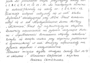Kronika szkolna 1971-1972