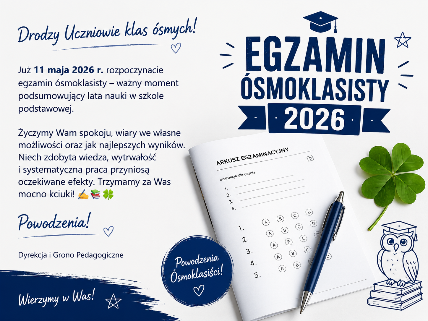 powodzenia osmoklasisty
