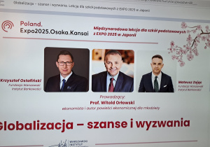Prelegenci lekcji o globalizacji.