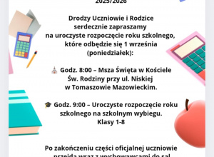Uroczyste rozpoczęcie roku szkolnego 2025/2026