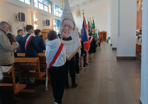 Uczniowie podczas uroczystości.