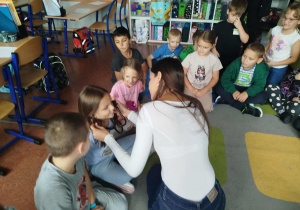 Spotkanie ze studentką medycyny w klasie 1a