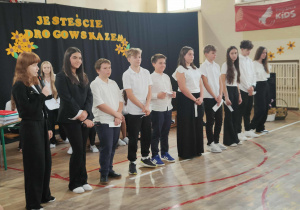 Uczniowie klasy 7a i 7b