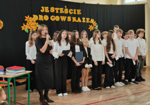 Uczniowie klasy 7a i 7b