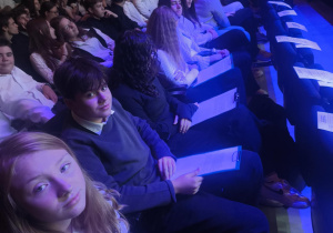 Wyróżnienie uczniowie na gali.