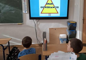 Uczniowie podczas lekcji