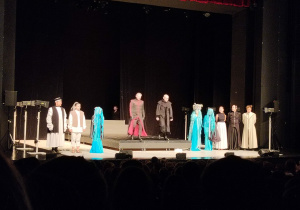 Uczniowie w Teatrze Muzycznym.