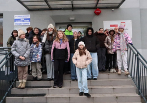 Wolontariusze u chorych z Walentynkami