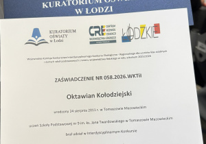 Podsumowanie konkursu Interdyscyplinarnego