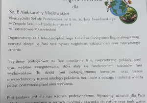 Podsumowanie konkursu Interdyscyplinarnego