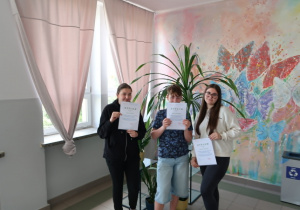 Najaktywniejsi wolontariusze z klasy 8b