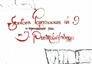 Kartka z kroniki szkoły