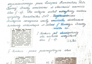 Kronika rok szkolny 1970 - 1971