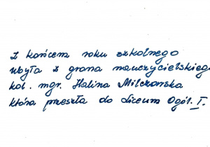 Kronika rok szkolny 1970 - 1971