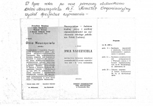 Historia szkoły - kronika