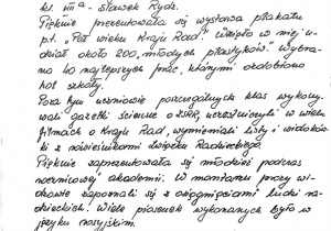 Historia szkoły - kronika