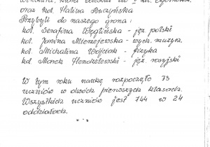 Historia szkoły - kronika