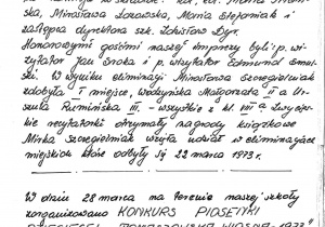 Historia szkoły - kronika