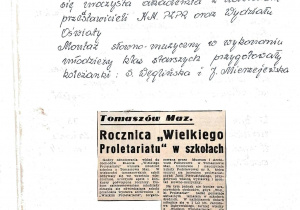 Historia szkoły - kronika