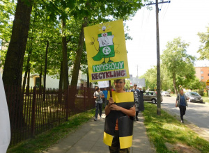 Happening promujący zbiórkę elektrośmieci