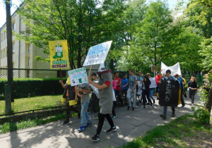 Happening promujący zbiórkę elektrośmieci