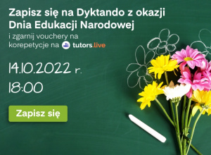 Dyktando z nagrodami na Dzień Nauczyciela